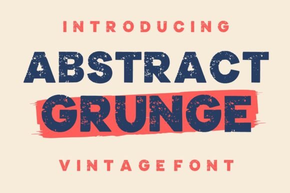 Abstract Grunge Font Review