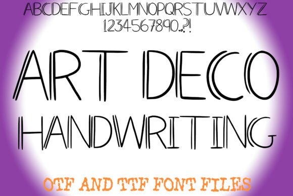 Art Deco Handwriting Font