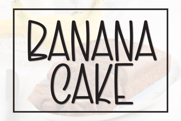 Banana Cake Font: Casual Display for Creative Brands