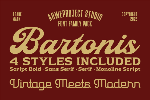 Bartonis: A Vintage Font for Timeless Design