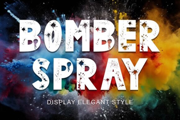 Bomber Spray: A Bold Font for Creative Projects