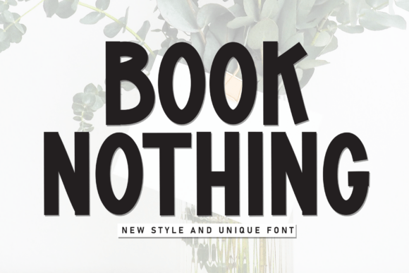 Book Nothing Font for Web Design