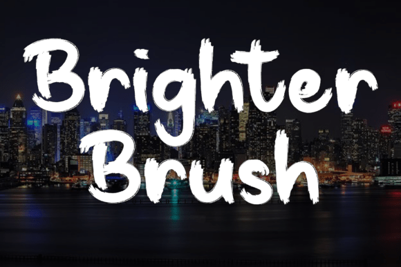Brighter Brush Font for Creative Makers