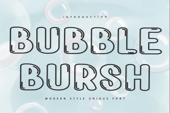 Bubble Bursh Font for Festive Design