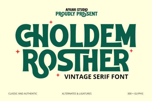 Choldem Rosther Font for Web Design