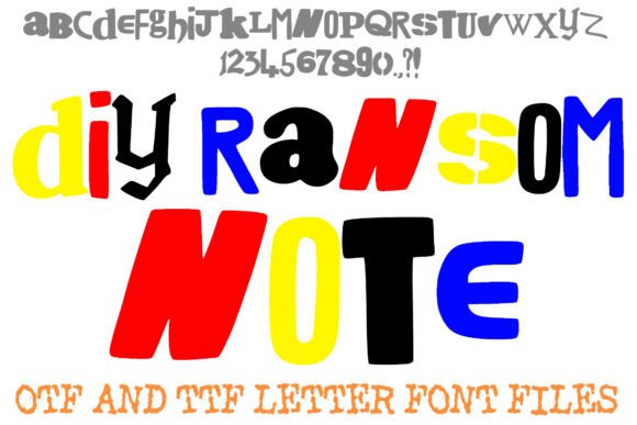 Diy Ransom Note Font