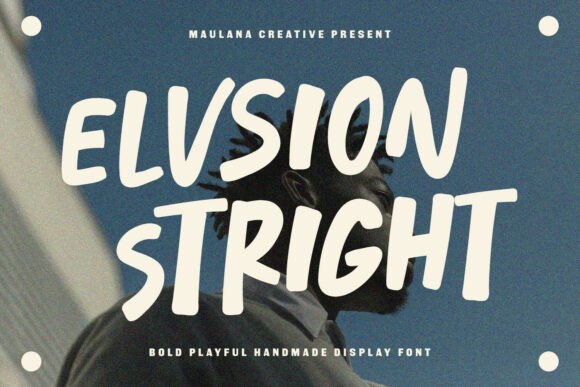 Elvsion Stright Font for Business Branding