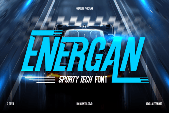 Energan: A Futuristic Font for Bold Branding