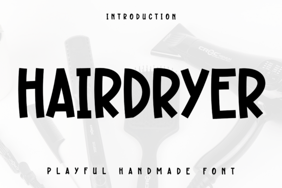 Hairdryer Font for Elegant Design
