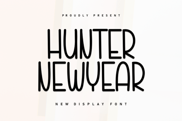 Hunter Newyear Font for Creative Campaigns