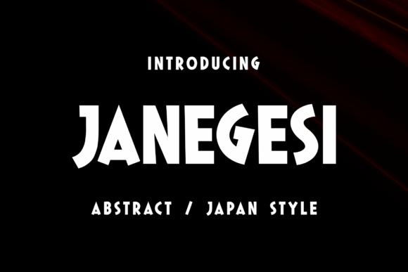 Janegesi Font for Web Design