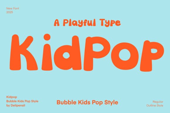 Kidpop: Playful Display Font