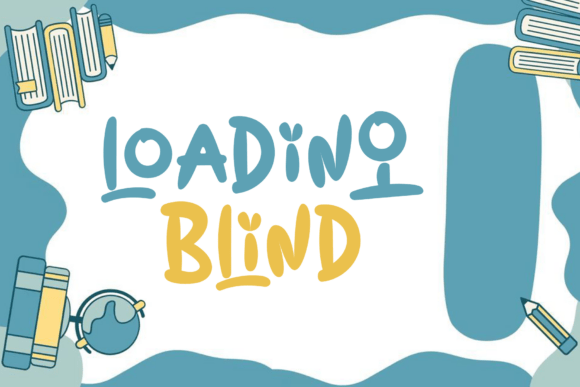 Loading Blind Font for Web Design