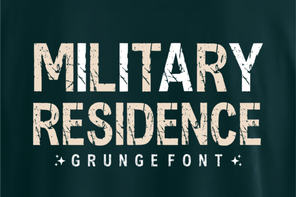 Military Residence Font for Bold Branding