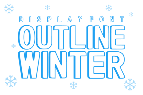 Outline Winter Font