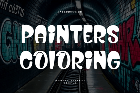 Painters Coloring Font