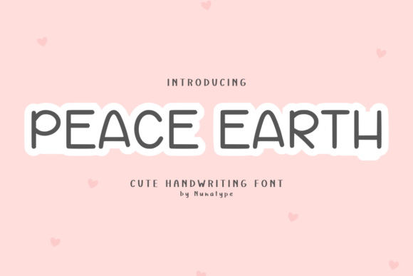 Peace Earth Font for Warm Design