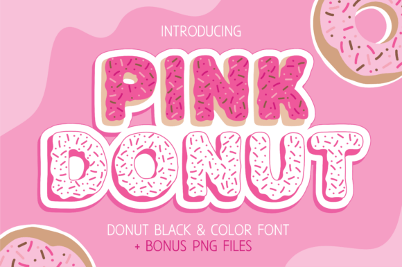 Pink Donut Font for Web Design