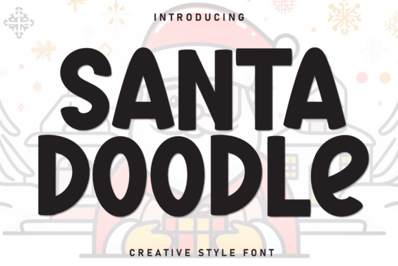 Santa Doodle Font for Creative Projects