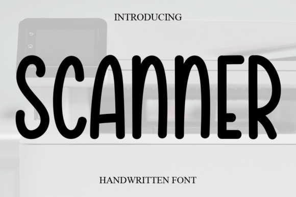 Scanner Font for Creative Projects