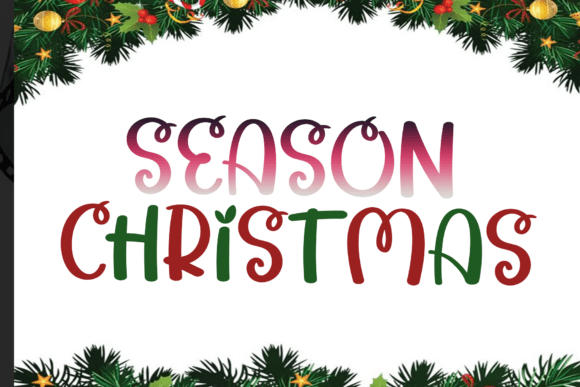 Season Christmas Font for Elegant Branding