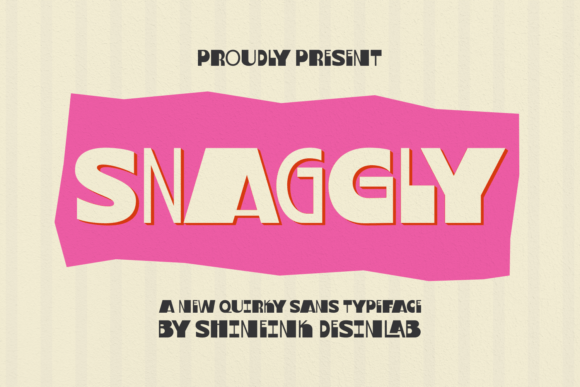 Snaggly: A Bold Display Font