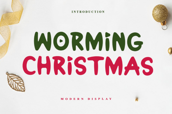 Worming Christmas Font